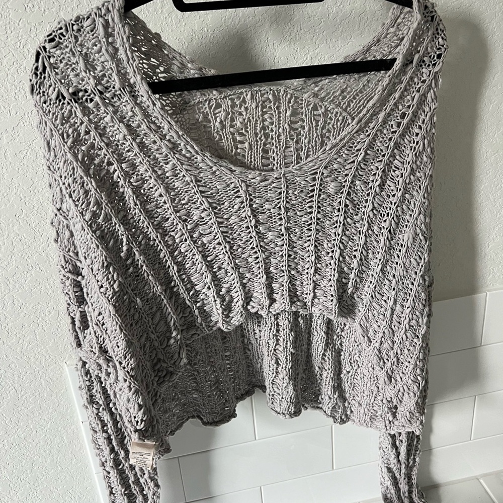 Free people knit cropped sweater